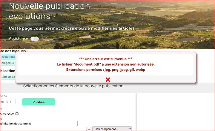 Optimisation des contr&ocirc;les - Photo n°1