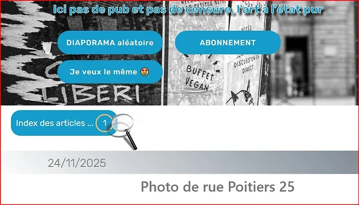 Index des articles en graphique - Photo n°1