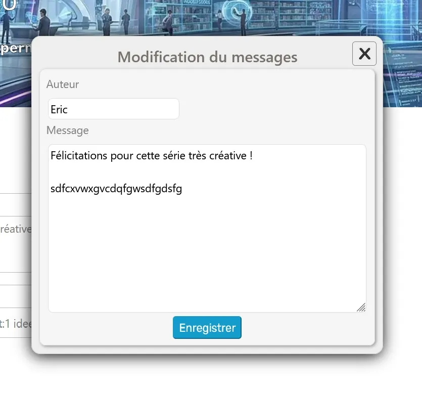 Intervention sur les messages et notes - Photo n°2