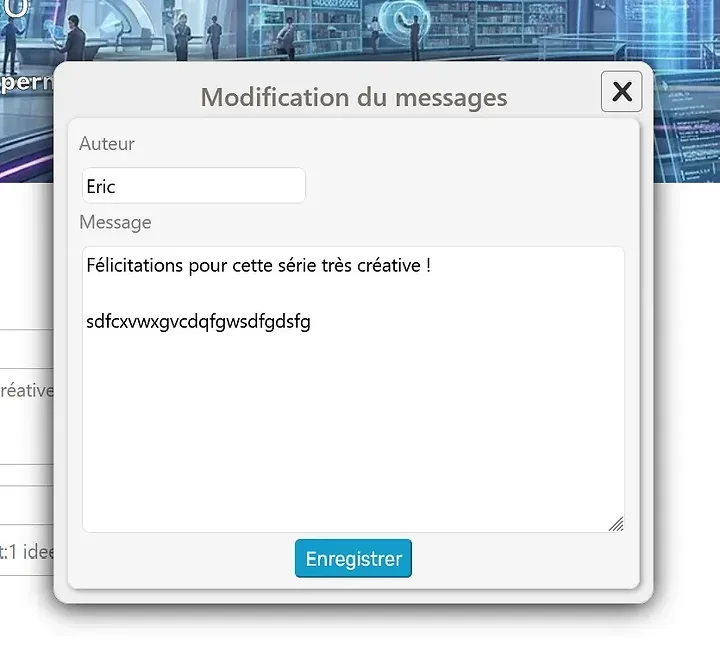 Intervention sur les messages et notes - Photo n°2